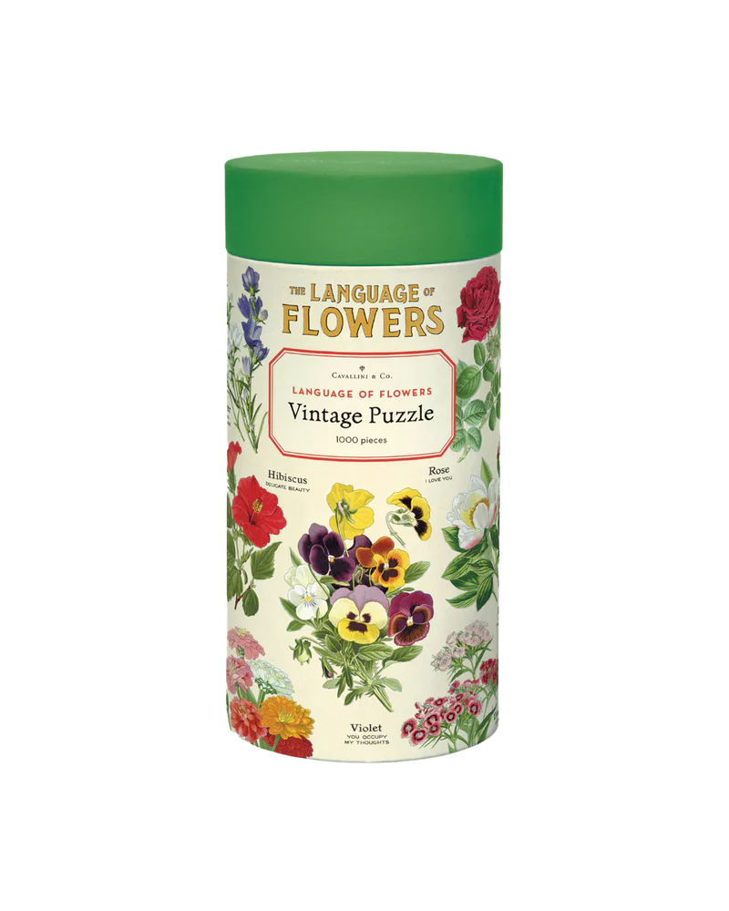 Vintage Language Of Flowers Puzzle