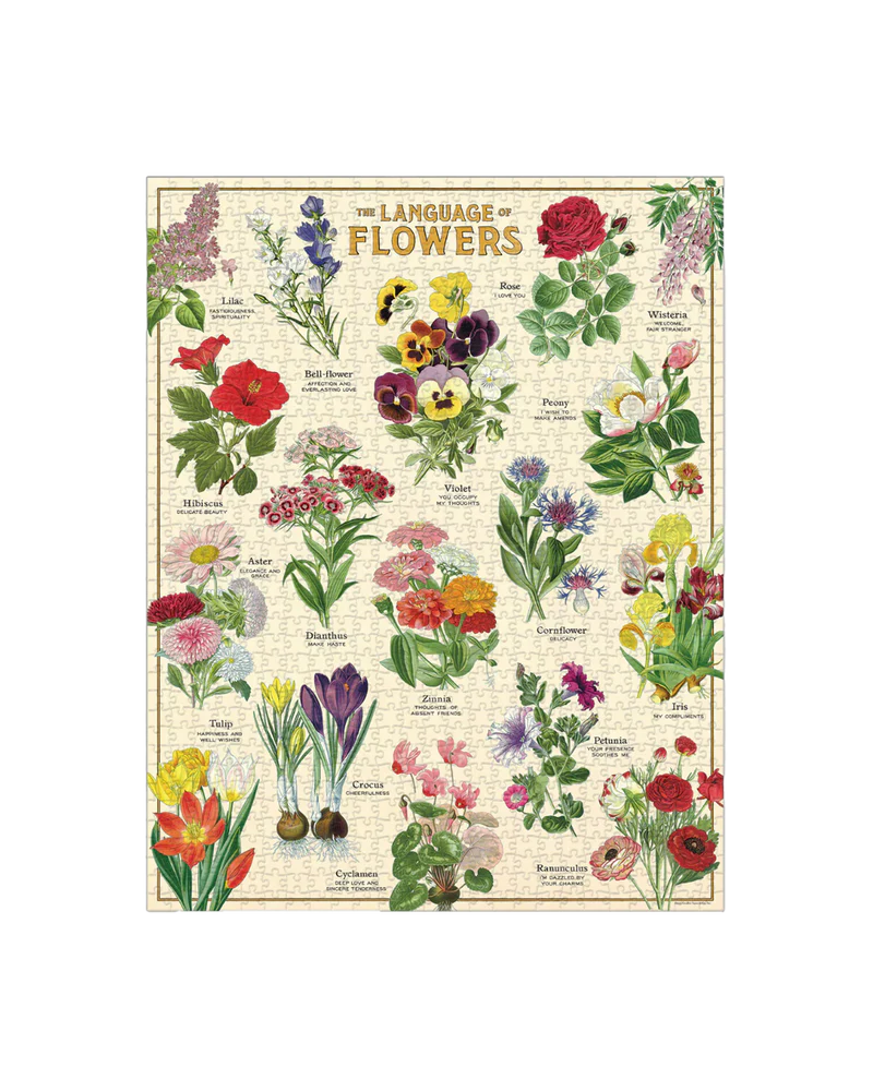 Vintage Language Of Flowers Puzzle
